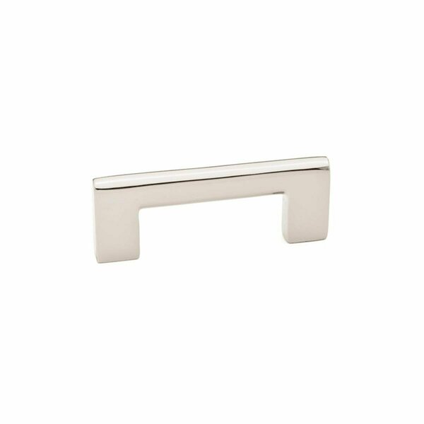 Vecindario 3.5 in. Trail Cabinet Pull for Center to Center, Bright Nickel VE3251309